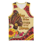 African Woman Basketball Jersey I Am The Storm - African Pride