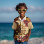 African Woman Kid Hawaiian Shirt I Am The Storm - African Pride