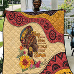 African Woman Quilt I Am The Storm - African Pride