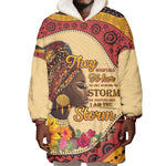 African Woman Wearable Blanket Hoodie I Am The Storm - African Pride