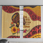 African Woman Window Curtain I Am The Storm - African Pride