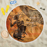 African Women Beach Blanket With Tribal Pattern - African Pride
