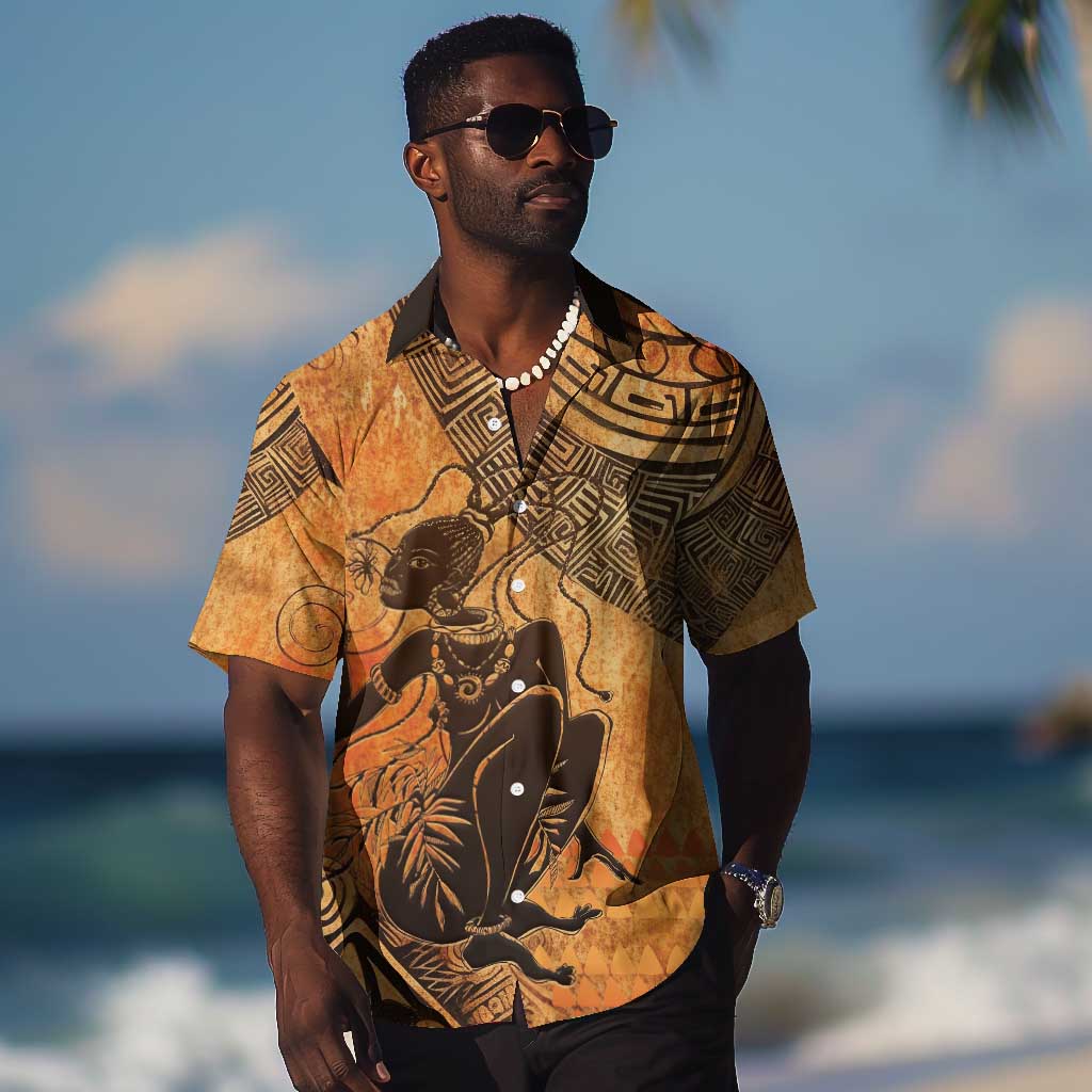 African Women Hawaiian Shirt With Tribal Pattern - African Pride
