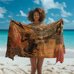 African Women Sarong With Tribal Pattern - African Pride