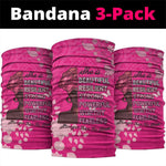 African Women Black Beautiful Brave and Bressed - Pink Color Neck Gaiter LT15