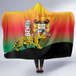 Benin National Day Hooded Blanket Leopard With Coat Of Arms - African Pride