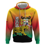 Personalized Benin National Day Hoodie Leopard With Coat Of Arms - African Pride