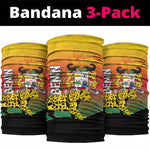 Benin National Day Neck Gaiter Leopard Coat Of Arms LT15