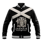 Personalized Jamaica Baseball Jacket Out of Many One People Silver Color - African Pride