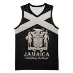 Personalized Jamaica Basketball Jersey Out of Many One People Silver Color - African Pride