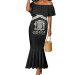 Personalized Jamaica Mermaid Dress Out of Many One People Silver Color - African Pride