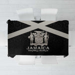 Jamaica Tablecloth Out of Many One People Silver Color - African Pride
