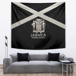 Jamaica Tapestry Out of Many One People Silver Color - African Pride