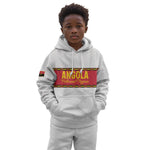 Afro Angola Football Custom Kid Hoodie Go Palancas Negras - African Pride