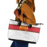 Afro Angola Football Leather Tote Bag Go Palancas Negras - African Pride