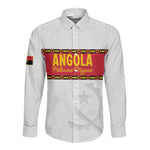 Afro Angola Football Custom Long Sleeve Button Shirt Go Palancas Negras - African Pride