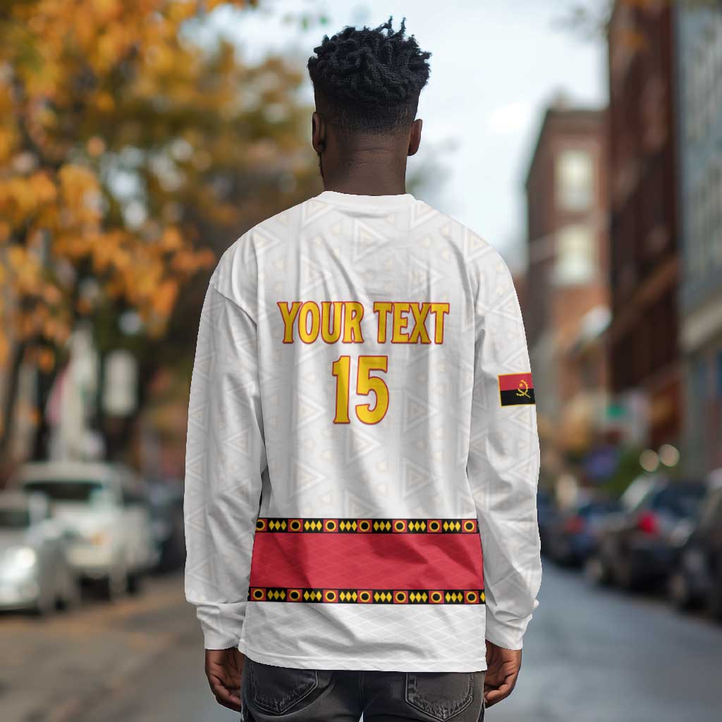 Afro Angola Football Custom Long Sleeve Shirt Go Palancas Negras - African Pride