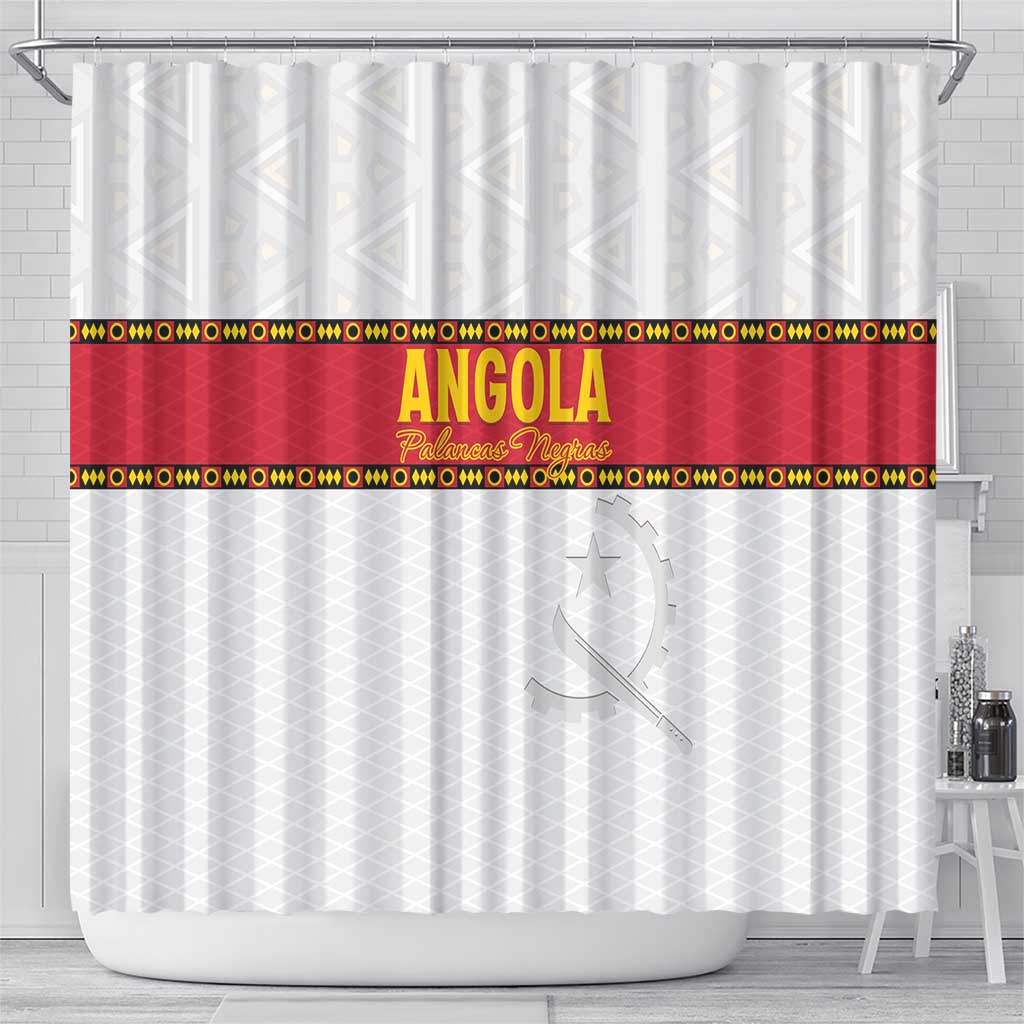 Afro Angola Football Shower Curtain Go Palancas Negras - African Pride