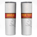 Afro Angola Football Custom Skinny Tumbler Go Palancas Negras - African Pride