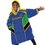 Afro Tanzania Football Custom Kid Wearable Blanket Hoodie Go Taifa Stars Go - African Pride