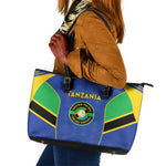 Afro Tanzania Football Leather Tote Bag Go Taifa Stars Go - African Pride