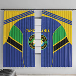 Afro Tanzania Football Window Curtain Go Taifa Stars Go - African Pride