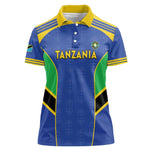 Afro Tanzania Football Custom Women Polo Shirt Go Taifa Stars Go - African Pride