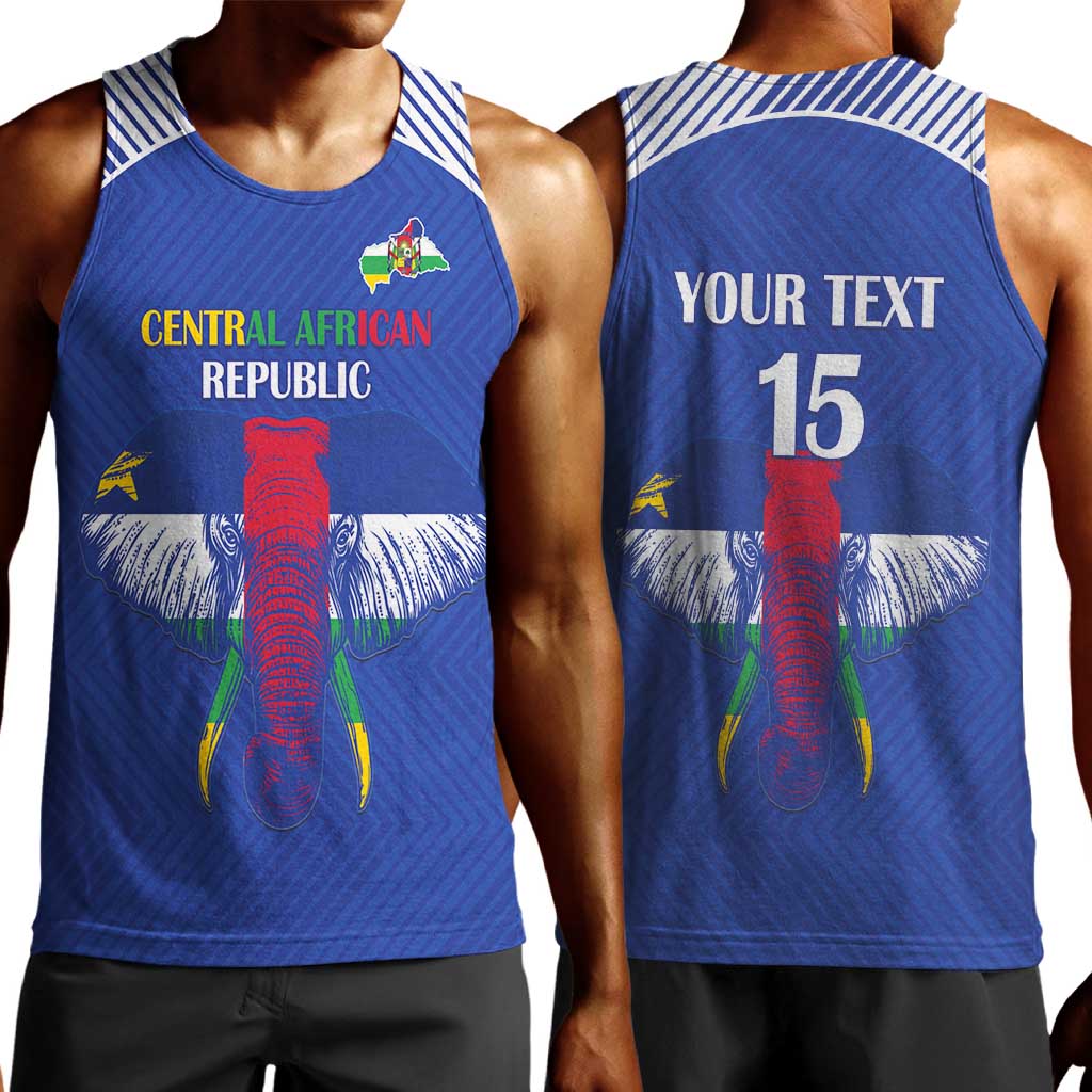 Afro Central African Republic Football Custom Men Tank Top Go Champions - African Pride