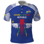 Afro Central African Republic Football Custom Polo Shirt Go Champions - African Pride