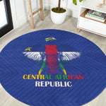 Afro Central African Republic Football Round Carpet Go Champions - African Pride