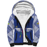 Afro Central African Republic Football Custom Sherpa Hoodie Go Champions - African Pride