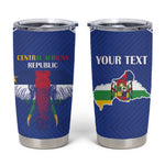 Afro Central African Republic Football Custom Tumbler Cup Go Champions - African Pride