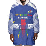 Afro Central African Republic Football Custom Wearable Blanket Hoodie Go Champions - African Pride