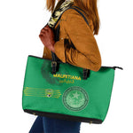 Afro Mauritania Football Leather Tote Bag Go Al-Murabitun - African Pride