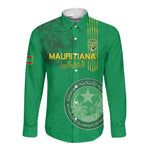 Afro Mauritania Football Custom Long Sleeve Button Shirt Go Al-Murabitun - African Pride