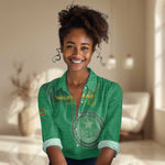 Afro Mauritania Football Custom Women Casual Shirt Go Al-Murabitun - African Pride