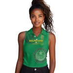 Afro Mauritania Football Custom Women Sleeveless Polo Shirt Go Al-Murabitun - African Pride