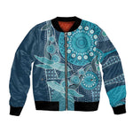 South Africa Whale Festival Personalized Bomber Jacket African Shwe Shwe Pattern - African Pride
