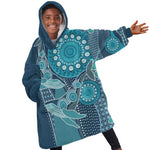 South Africa Whale Festival Personalized Kid Wearable Blanket Hoodie African Shwe Shwe Pattern - African Pride