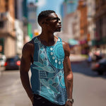 South Africa Whale Festival Personalized Men Tank Top African Shwe Shwe Pattern - African Pride