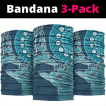 South Africa Whale Festival Neck Gaiter African Shwe Shwe Pattern - African Pride