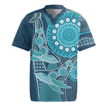 South Africa Whale Festival Personalized Rugby Jersey African Shwe Shwe Pattern - African Pride