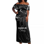Pray for Tarseen Off Shoulder Maxi Dress Sudan Darfur Be Strong - African Pride
