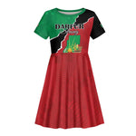 Darfur Sudan Personalized Kid Short Sleeve Dress Be Strong - African Pride