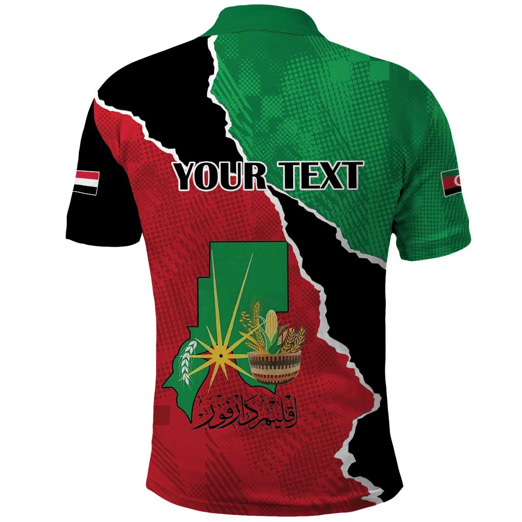 Darfur Sudan Personalized Polo Shirt Be Strong - African Pride