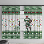 Afro Christmas Rugby Zimbabwe Window Curtain The Sables Krismes Yakanaka - African Pride