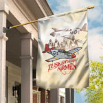 Tuskegee Airmen Garden Flag Red Tails Legacy Retro Style - African Pride