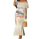 Tuskegee Airmen Mermaid Dress Red Tails Legacy Retro Style - African Pride