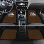 African American Aviators WWII Car Mats Tuskegee Red Tails Airmen Brown Leather Pattern - African Pride