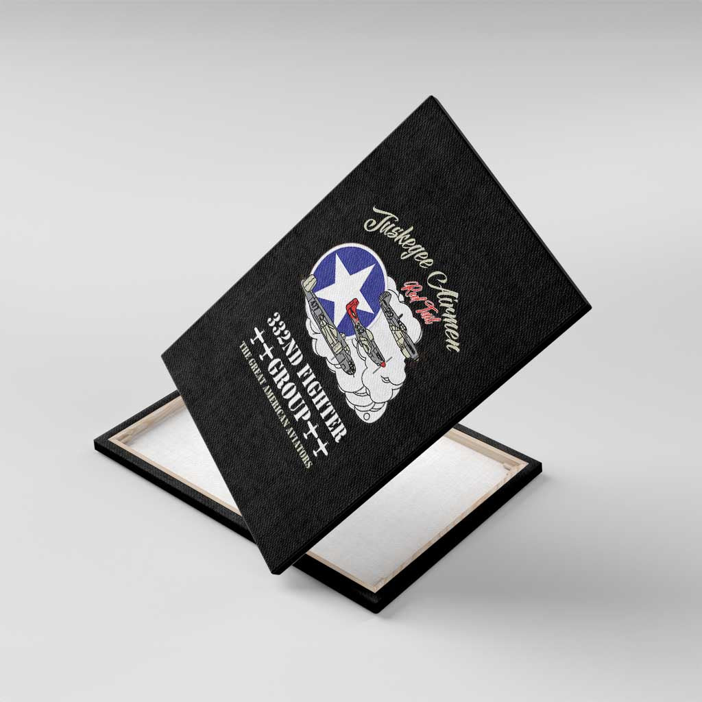 African American Aviators WWII Canvas Wall Art Tuskegee Red Tails Airmen Black - African Pride